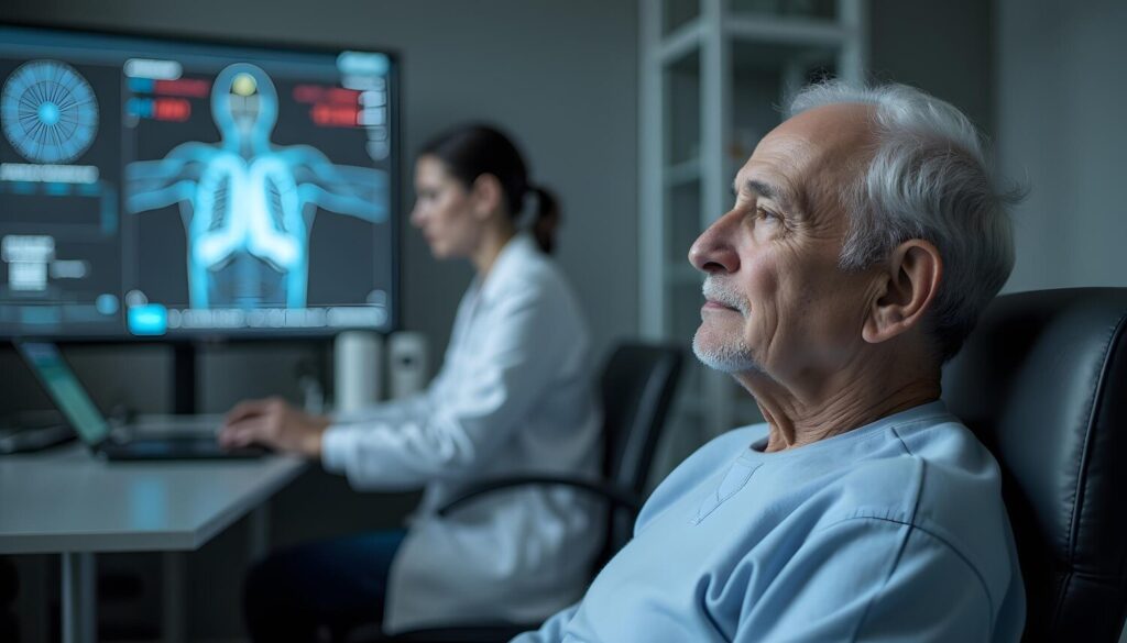 Senior patient medical consultation with doctor advanced technology display office 73969 14715 Senior patient medical consultation with doctor advanced technology display office 73969 14715